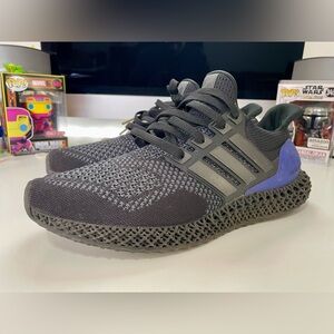 Adidas Ultra 4D OG - FW7089 - Black Purple Mens Sz  11